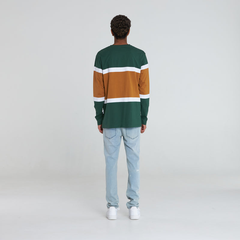 MEN’S COLOUR BLOCK L/S T-SHIRT