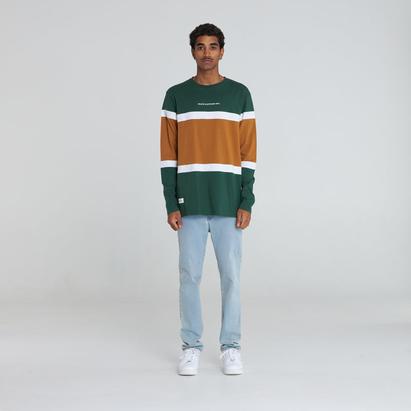 MEN’S COLOUR BLOCK L/S T-SHIRT