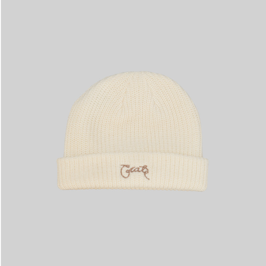 UNISEX Knitted Beanie Ecuru
