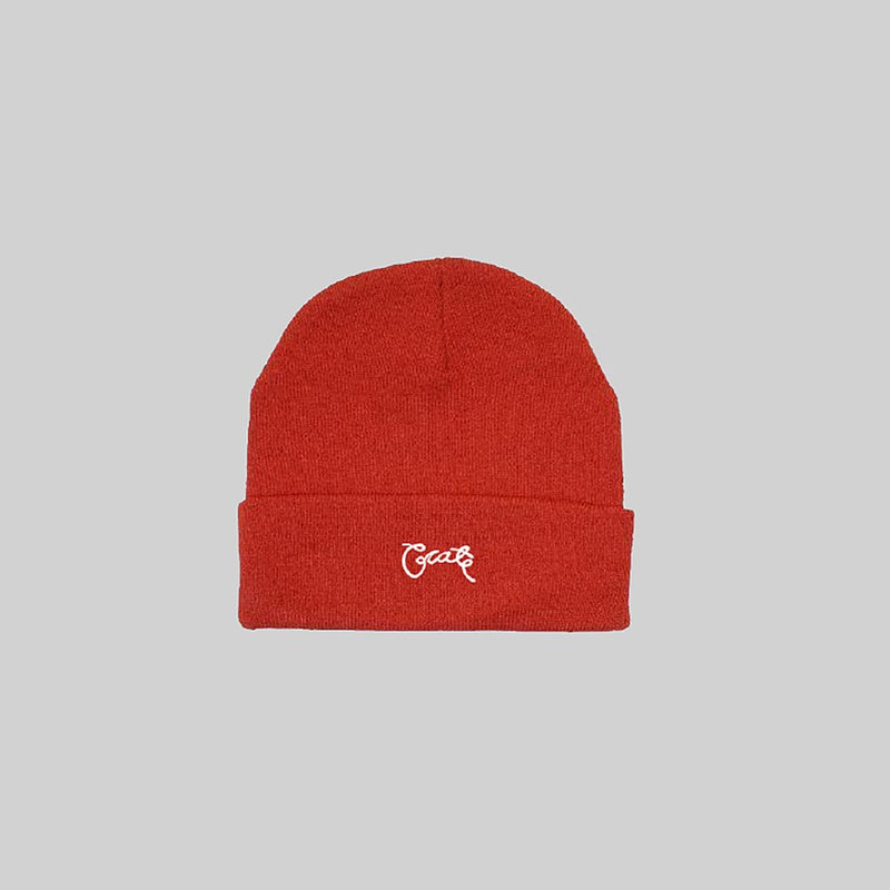 Unisex Scripted Beanie Red