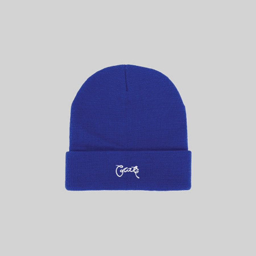 Unisex Scripted Beanie Navy