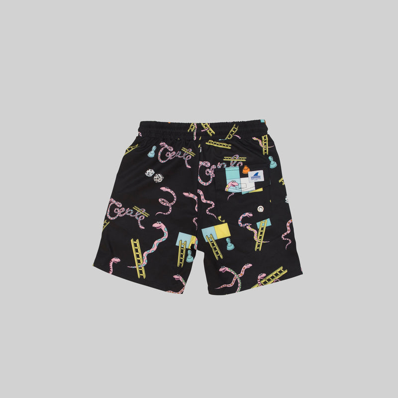 KID’S SNAKES & LADDERS SWIM SHORTS