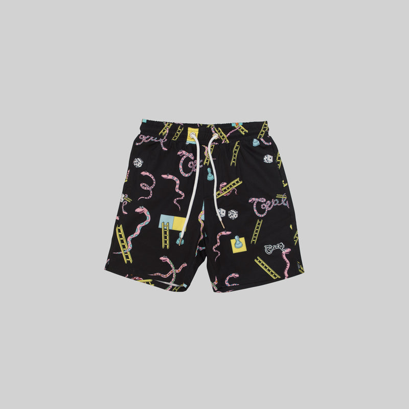 KID’S SNAKES & LADDERS SWIM SHORTS