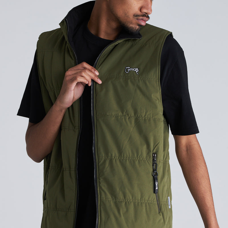 MENS REVERSIBLE PUFFER VEST