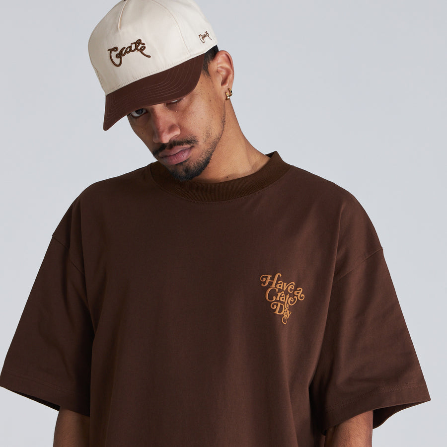 TWO TONED SCRIPTED SNAP BACK HAT