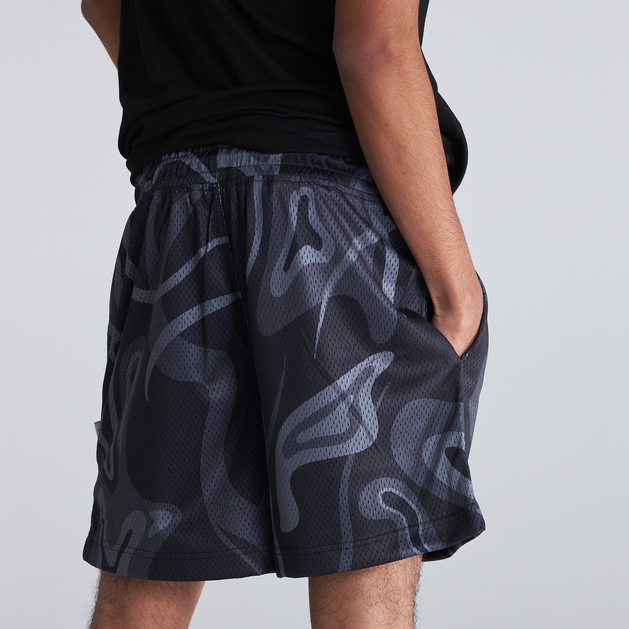 Men s Swirley Mesh Shorts Crate Clothing
