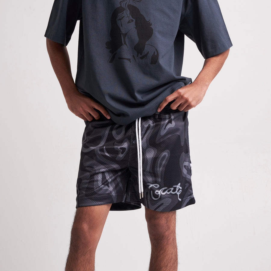 Men's Swirley Mesh Shorts