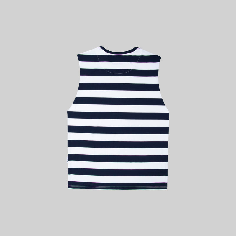 Mens Easy Stripe Muscle Singlet