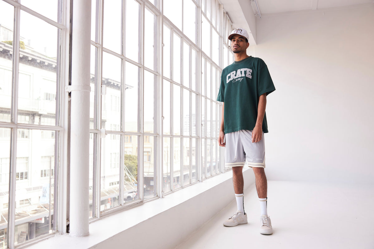 SS22 VARSITY BOX FIT T-SHIRT – Crate Clothing