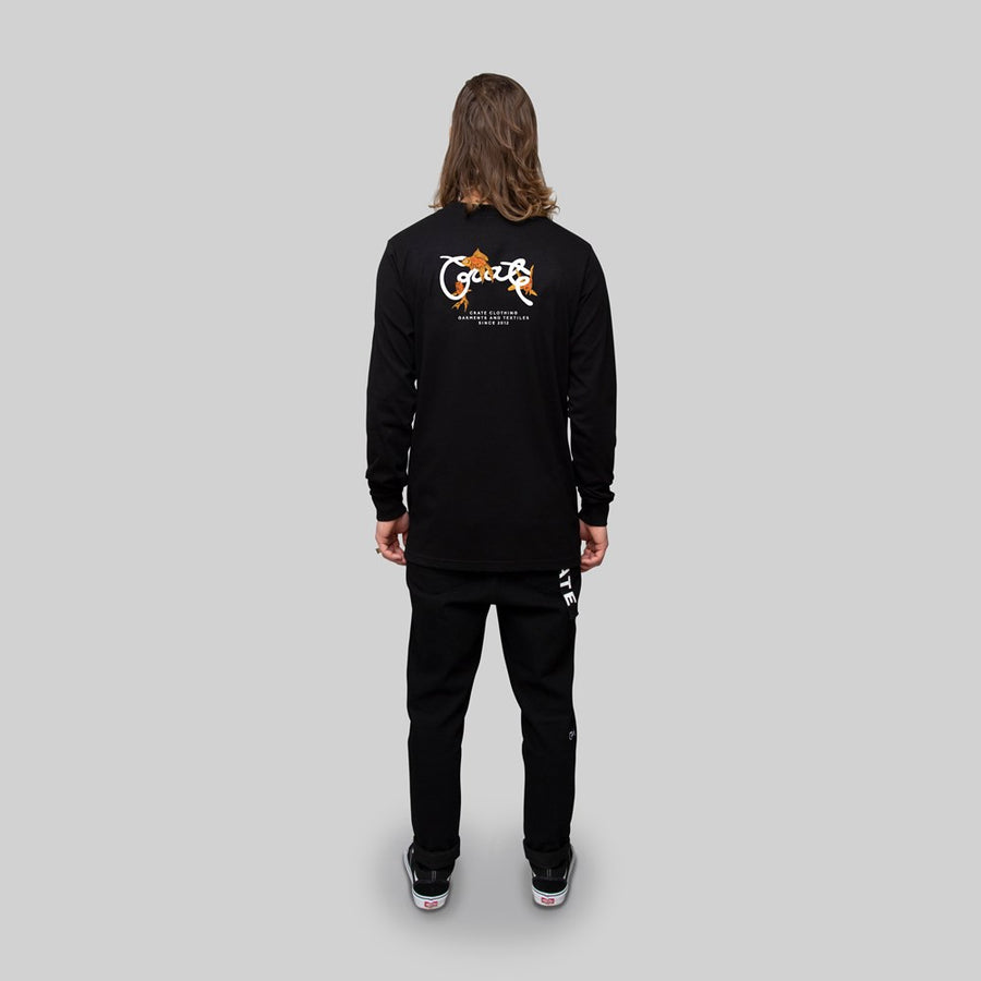 Men's Scripted Goldfish Long Sleeve T-Shirt