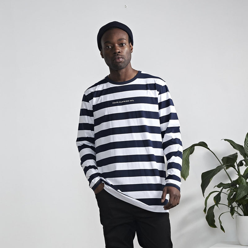 Men's Easy Stripe Long Sleeve T-Shirt