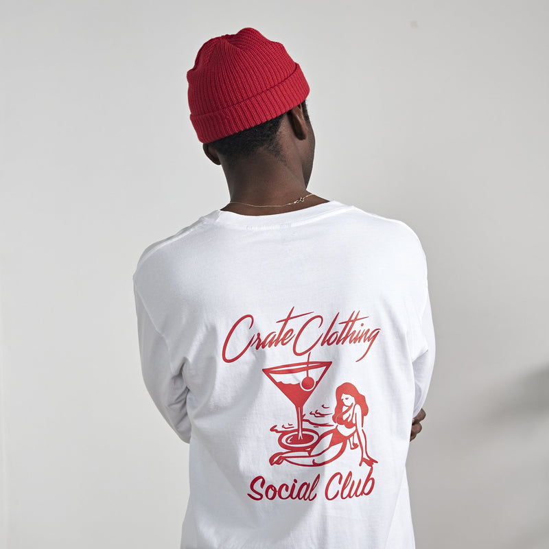 MENS CRATE SOCIAL CLUB L/S TEE