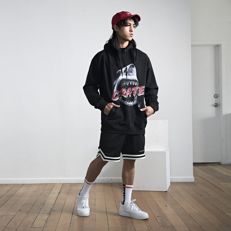 CRATE WHITE SHARK HOODIE