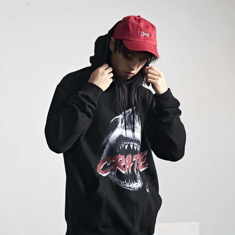 CRATE WHITE SHARK HOODIE