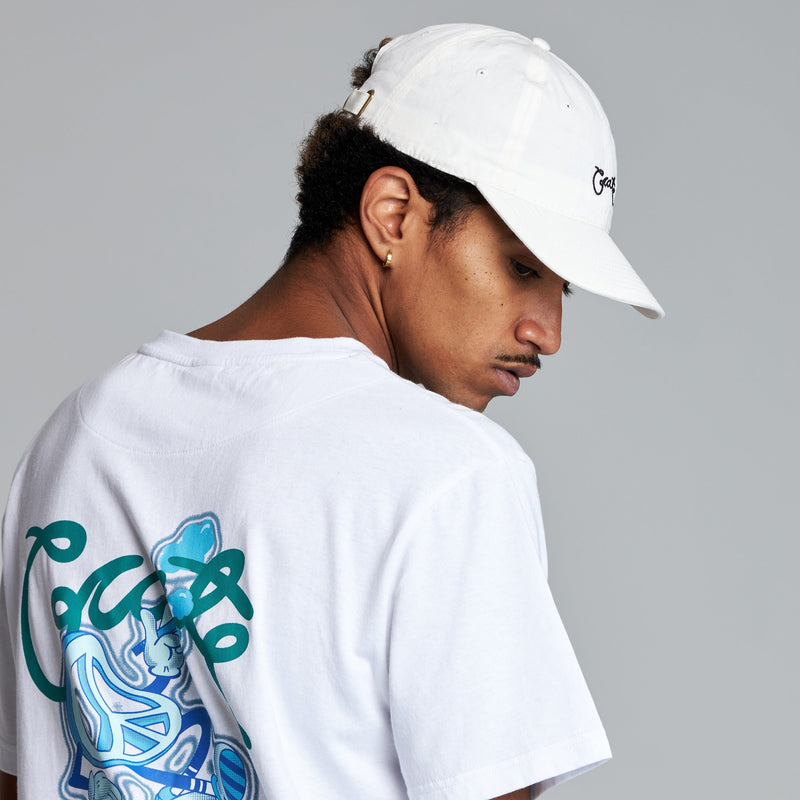 MEN’S CHILLING IN PEACE SCRIPT T-SHIRT