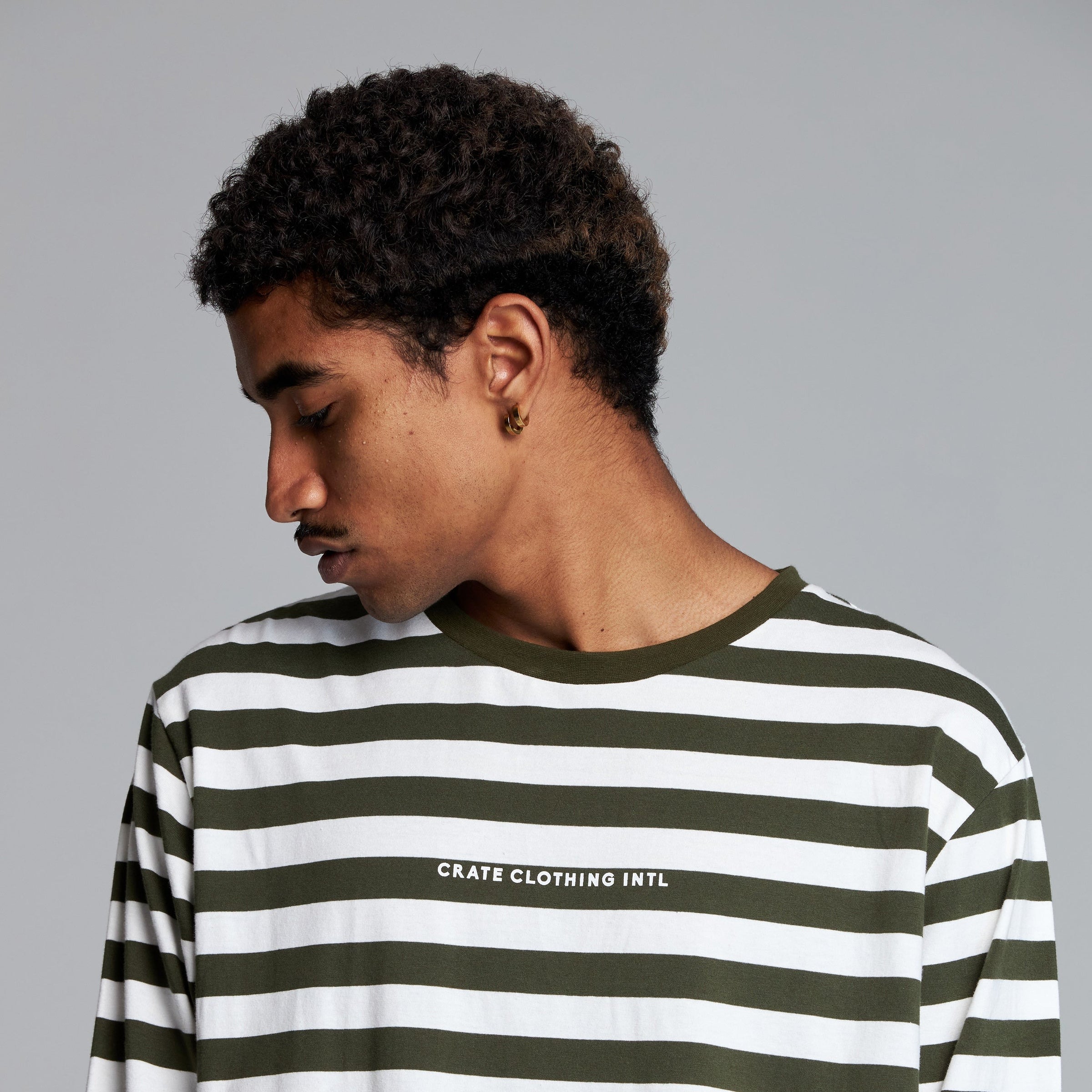 MEN S EASY STRIPE L S T SHIRT Crate Clothing