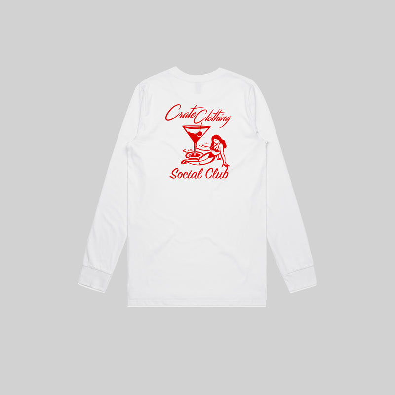 MENS CRATE SOCIAL CLUB L/S TEE