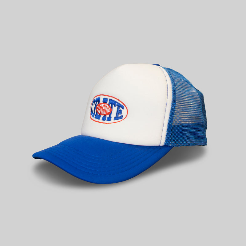 UNISEX OVAL VARSITY TRUCKER CAPS