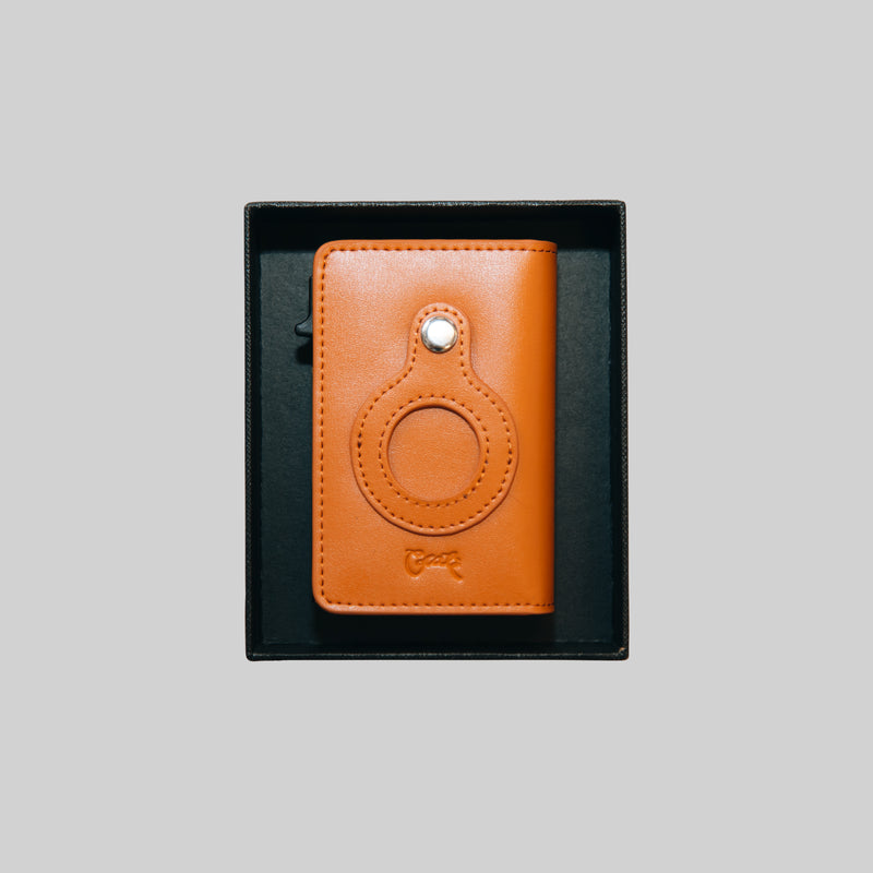 Crate Minimal Air Tag Leather Wallet