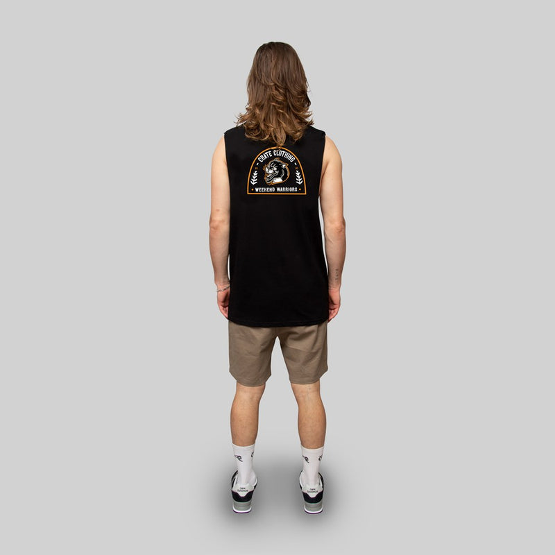 MENS WEEKEND WARRIOR MUSCLE SINGLET